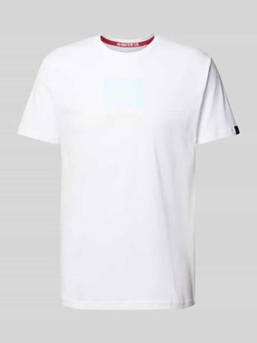 T-shirt met labelprint