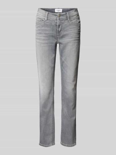 Straight fit jeans met siernaden, model 'PARLA SEAM'