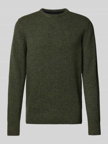 Gebreide pullover met labelstitching, model 'Tisbury'