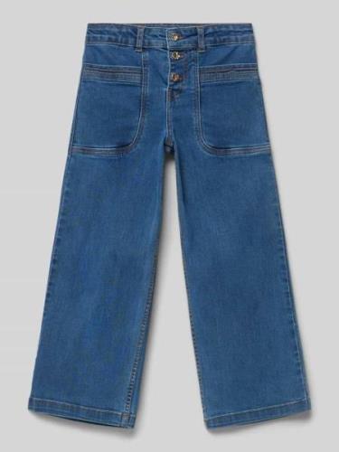 Straight leg jeans met siernaden