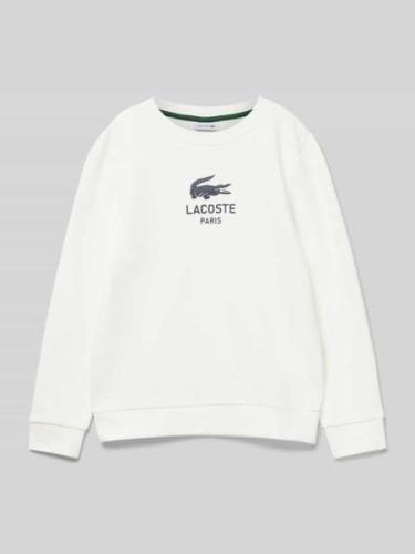 Sweatshirt met labelprint