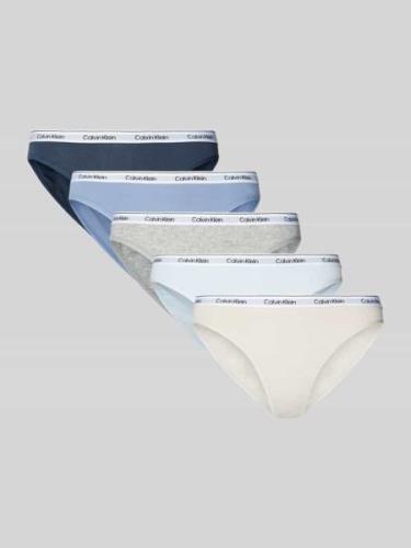 Slip met labeldetail in een set van 5 stuks