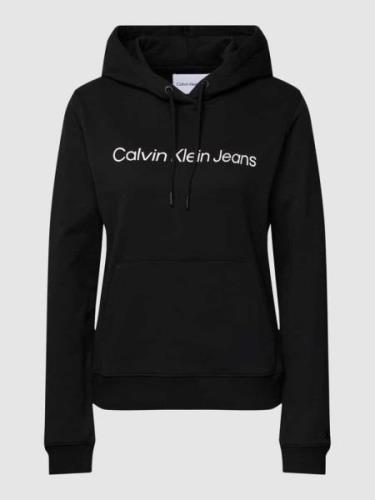 Hoodie met labelprint