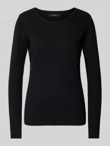 Regular fit gebreide pullover met ronde hals, model 'CARE STRUCTURE'