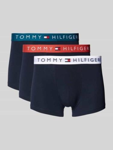 Boxershort met band met label in een set van 3 stuks