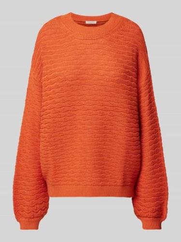 Gebreide pullover met ribboorden