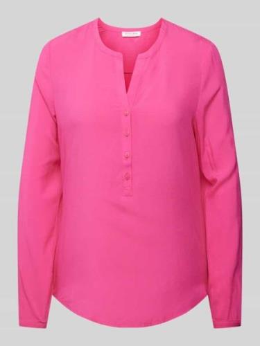 Blouse met serafinohals