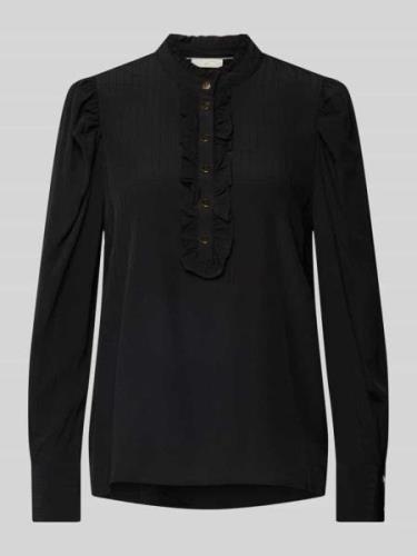 Blouse met opstaande kraag, model 'April'