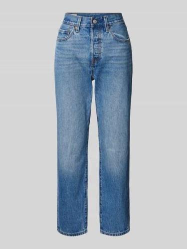 Tapered fit jeans met verkort model, model '501 CROP'