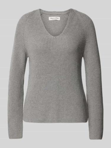 Gebreide pullover met boothals