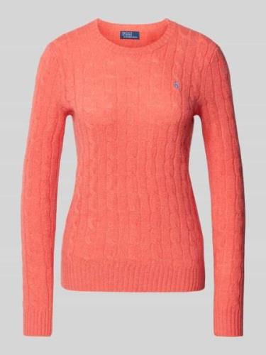 Pullover met kabelpatroon, model 'JULIANNA'