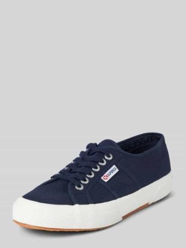 Sneakers met labeldetail