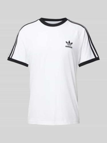 T-shirt met labelstitching, model '3-STRIPES'