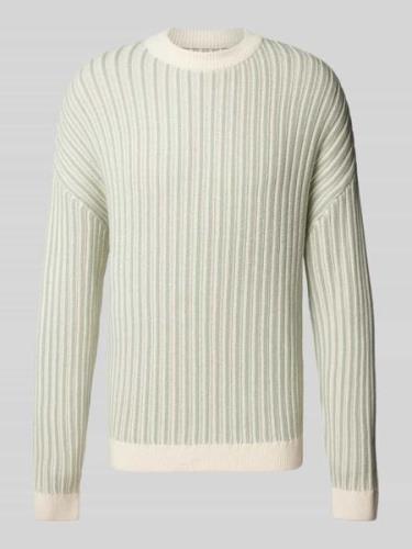 Gebreide pullover met ronde hals