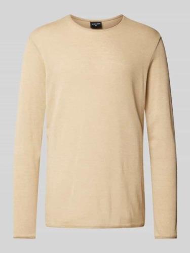 Gebreide pullover met ronde hals, model 'Prospect'