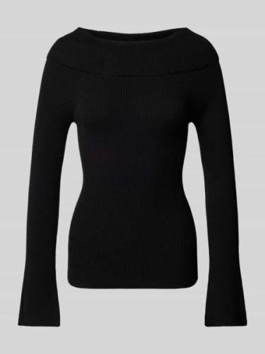 Gebreide pullover met boothals, model 'JAYDEN'