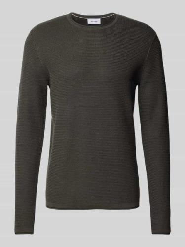 Gebreide pullover met ronde hals, model 'ERIC'