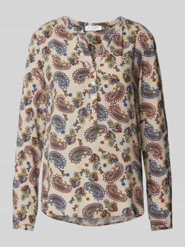 Blouse van viscose met paisleymotief