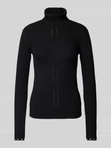 Wollen pullover met ajourpatroon