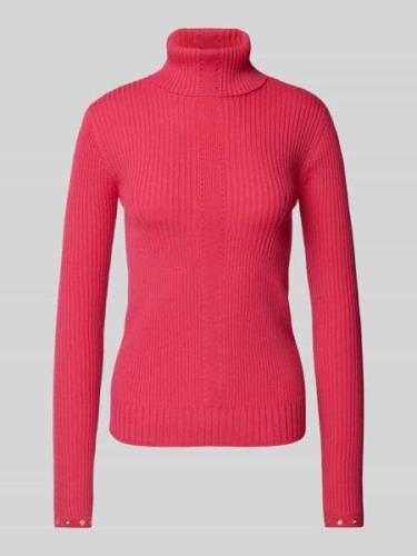 Wollen pullover met ajourpatroon