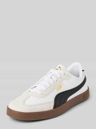 Leren sneakers met contrastgarnering, model 'Puma Club II Era'