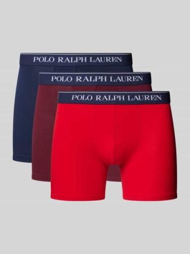 Boxershort met band met label in een set van 3 stuks