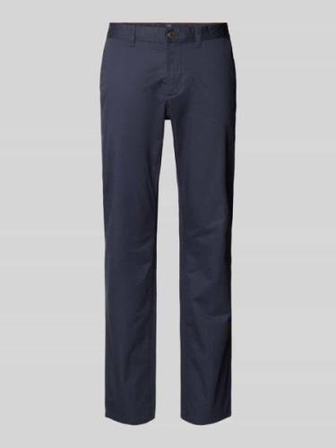 Slim fit chino met achterzakken