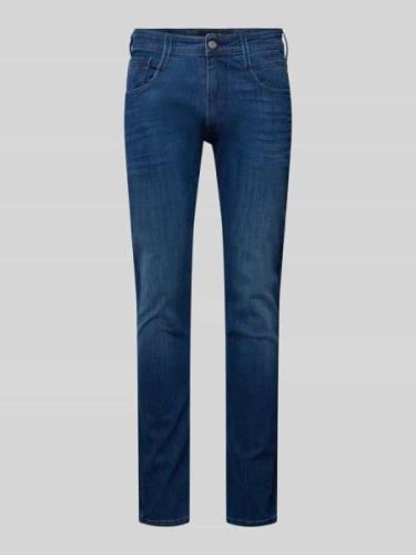 Slim fit jeans in 5-pocketmodel, model 'ANBASS'