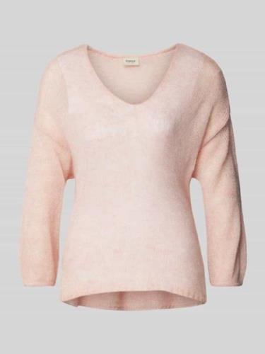 Gebreide pullover met V-hals, model 'sissel'