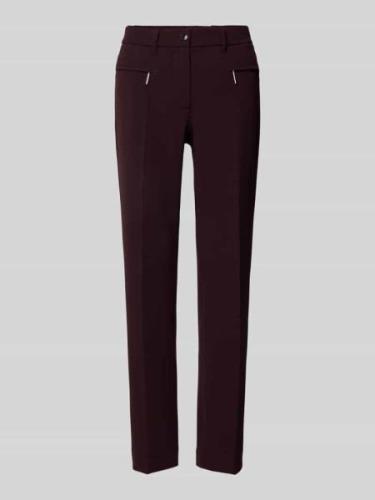 Slim fit stoffen broek met ritszakken, model 'ZENE51'