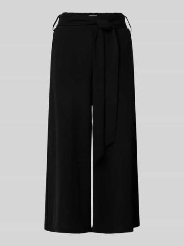 High waist culotte met strikceintuur, model 'HELA'