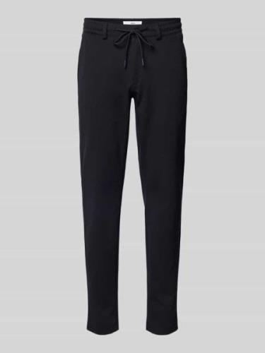 Regular fit stoffen broek met tunnelkoord, model 'PHIL-K'