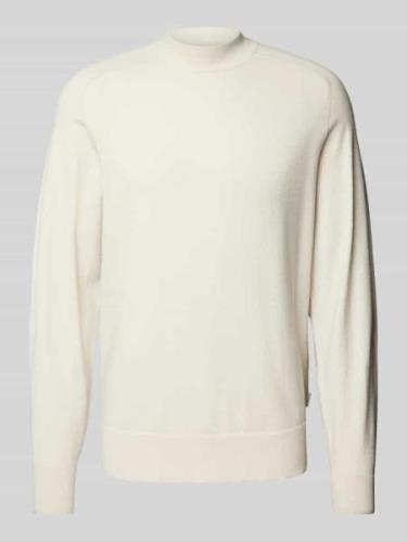 Gebreide pullover met labeldetail