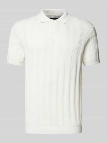 Poloshirt met ribboorden