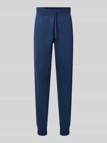 Slim fit sweatpants met elastische pijpboorden