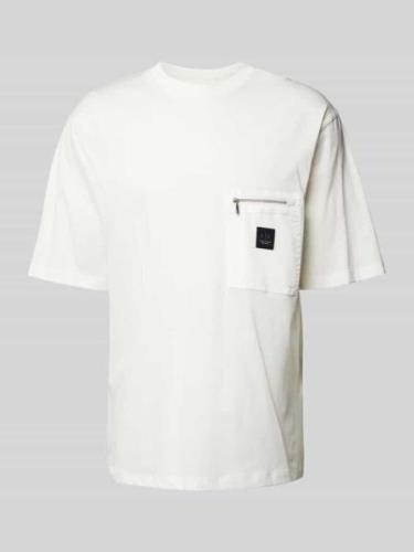 Oversized T-shirt met labelpatch