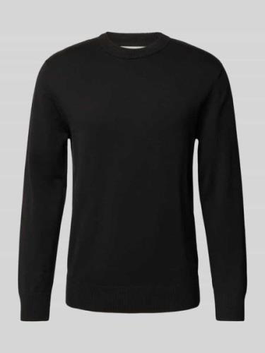 Gebreide pullover met ronde hals