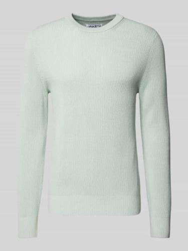 Gebreide pullover met ronde hals