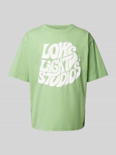 T-shirt met labelprint