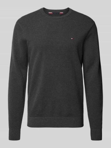 Gebreide pullover met ronde hals