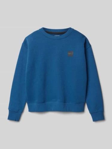 Sweatshirt met labeldetails