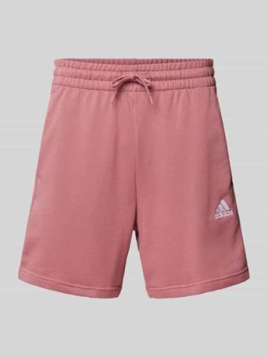 Sweatshorts met logostitching