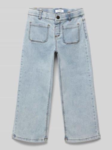 Jeans met opgestikte steekzakken, model 'ROSE'