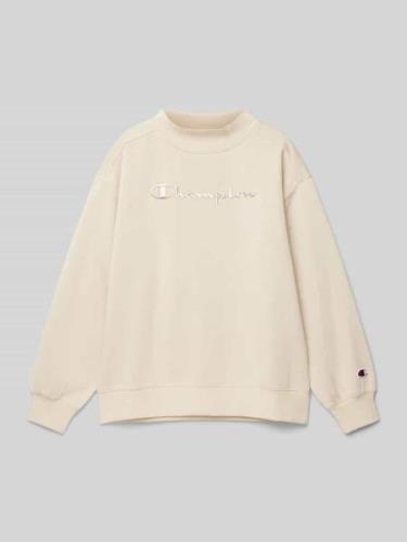 Sweatshirt met labelstitching