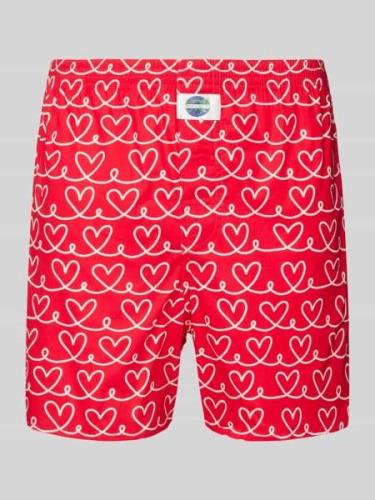 Boxershort met labeldetail, model 'Herzen'