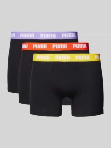 Boxershort met labeldetail in een set van 3 stuks