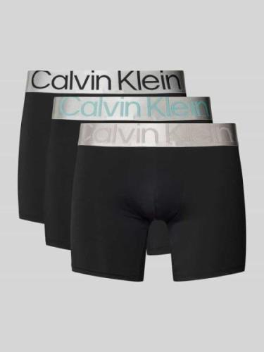 Boxershort met logo in band in een set van 3 stuks