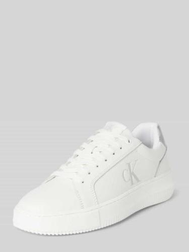 Sneakers met labeldetail