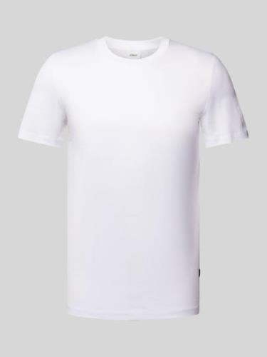 Regular fit T-shirt van puur katoen