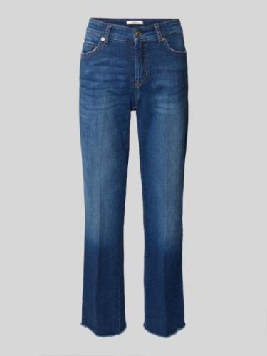 Straight leg jeans in verkorte pasvorm, model 'FRANCESCA'